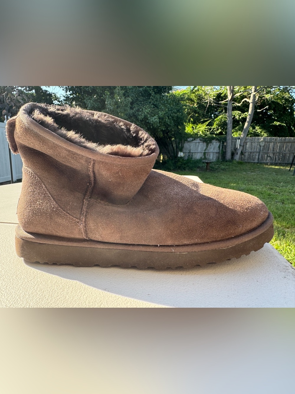 Women’s Brown Ugg Cozy Faux-Fur Lined Winter Boots